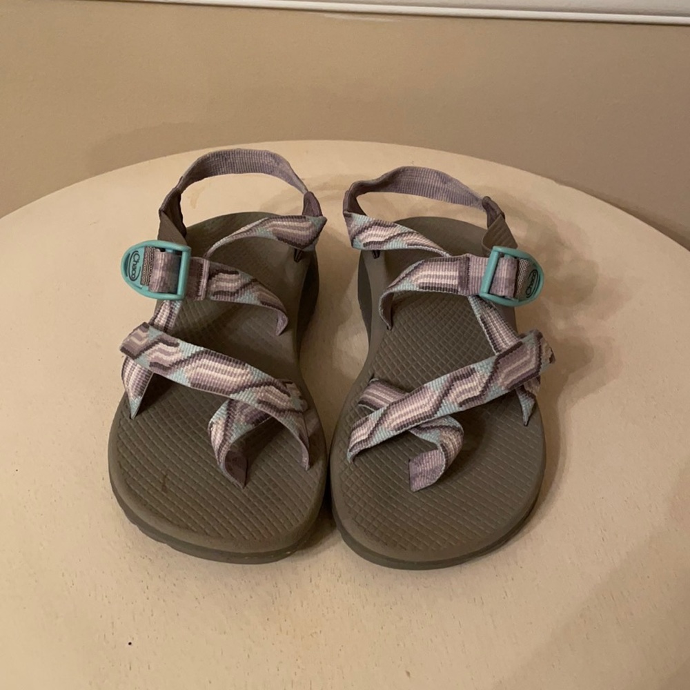 Grey and Mint Women’s Chaco’s size 8W